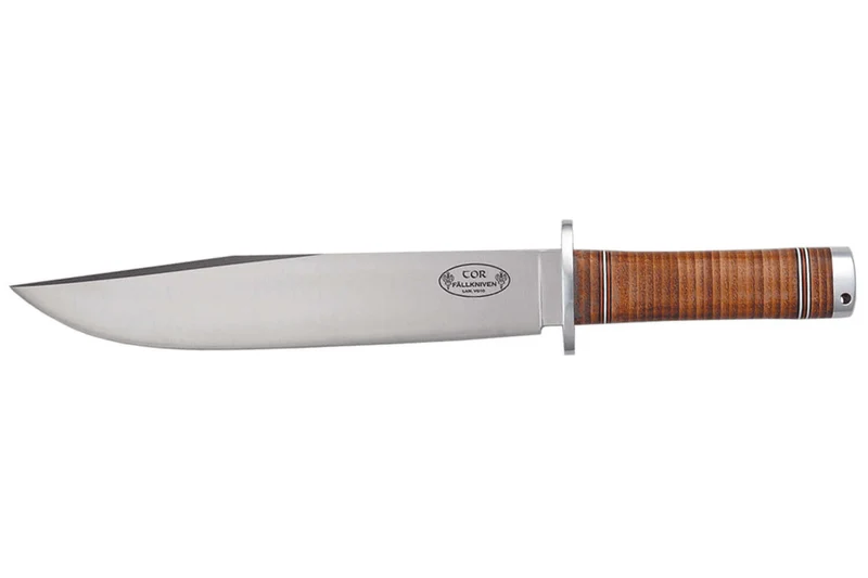 Couteau Fallkniven Thor NL1 lame Bowie 25cm manche cuir + étui en cuir