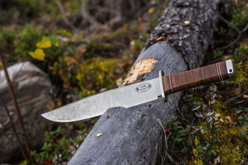 Couteau Fallkniven Thor NL1 lame Bowie 25cm manche cuir + étui en cuir