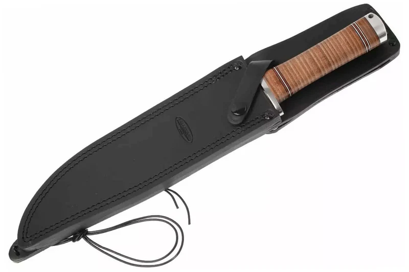 Couteau Fallkniven Thor NL1 lame Bowie 25cm manche cuir + étui en cuir
