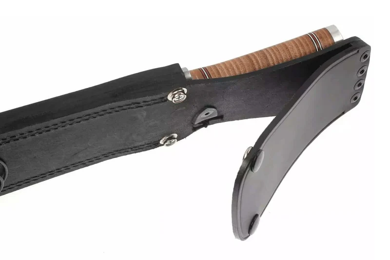 Couteau Fallkniven Thor NL1 lame Bowie 25cm manche cuir + étui en cuir