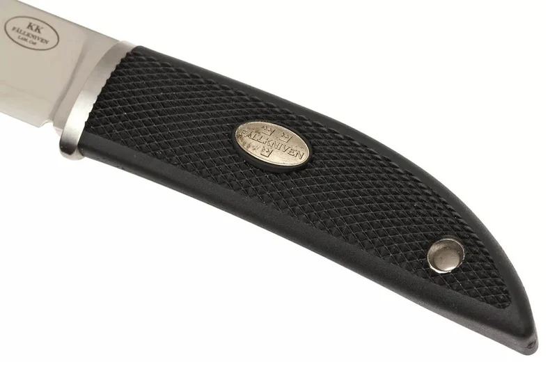 Couteau Fallkniven Kolt Knife KK lame 8,5cm manche thermorun noir + étui en zytel/cuir