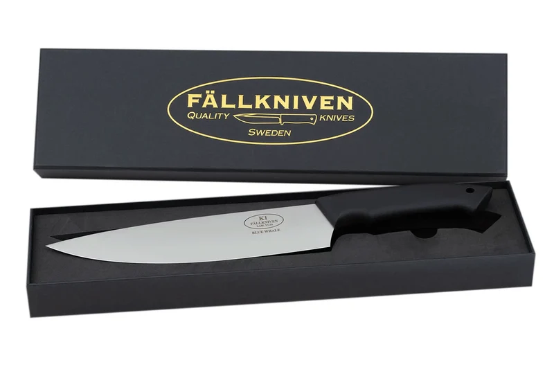 Couteau de chef Fallkniven Chef's Knife K1 lame 20cm manche thermorun noir