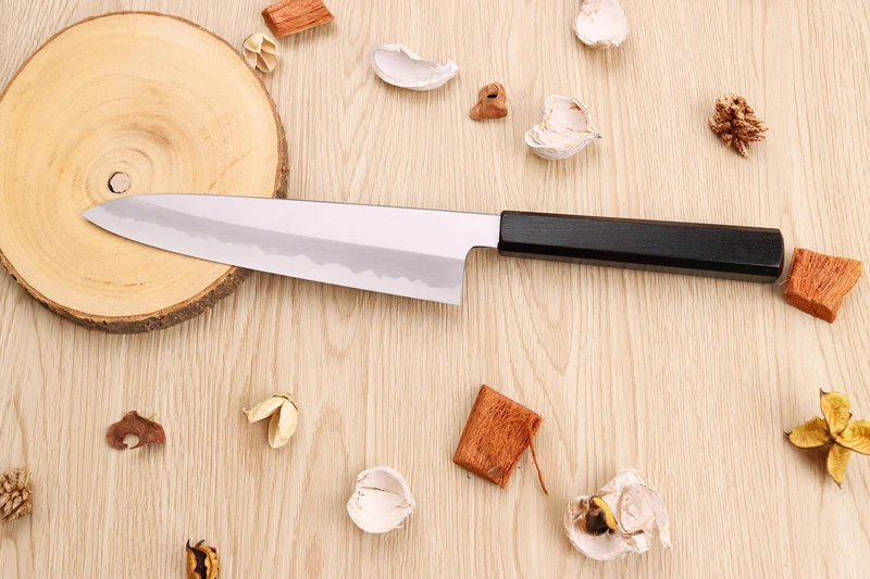 Couteau de chef japonais artisanal Kagekiyo Suri Urushi 21cm