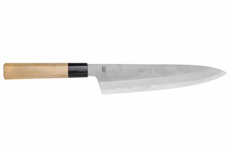 Couteau de chef 24cm japonais artisanal Sakai Kikumori Kikuzuki Rin