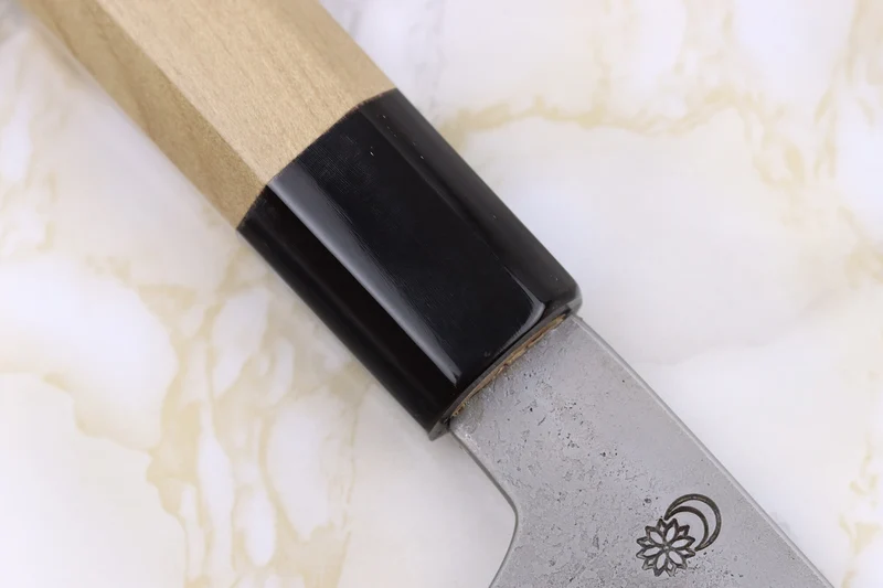 Couteau de chef 24cm japonais artisanal Sakai Kikumori Kikuzuki Rin