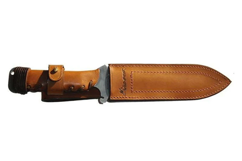 Couteau de chasse Wildsteer X Wild XW0101 lame 16cm manche cuir gold + étui en cuir
