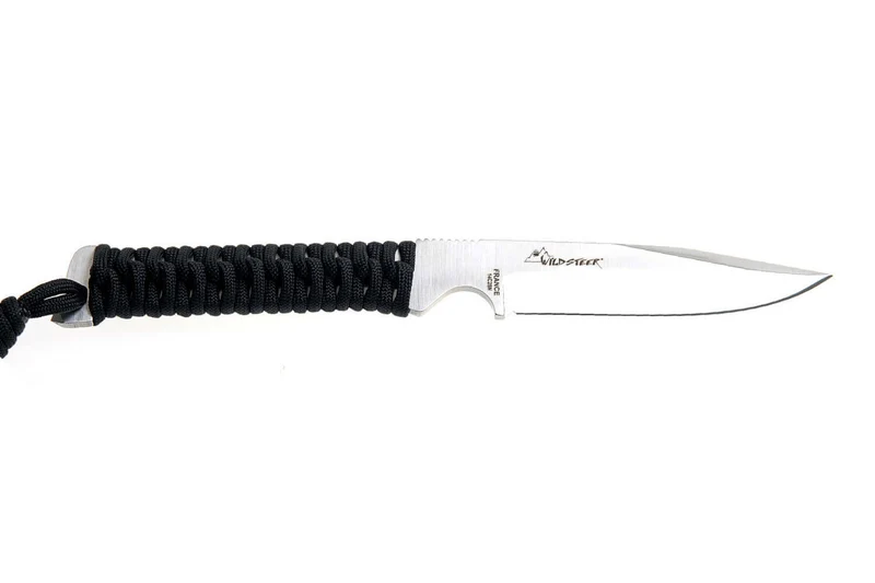 Couteau Wildsteer Wild Tech4 WT40113 lame 9cm manche paracorde noir + étui en POM