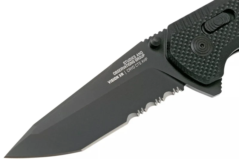 Couteau pliant SOG Vision XR SGVISION lame mixte manche en G10 11,8cm noir