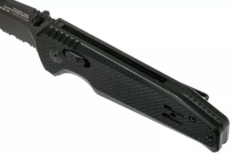 Couteau pliant SOG Vision XR SGVISION lame mixte manche en G10 11,8cm noir