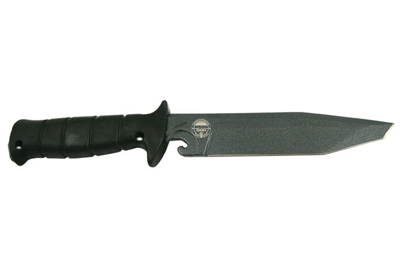 Couteau Wildsteer Wing-Tactic WING6113 lame tanto 12,5cm logo GIGN manche kraton noir + brise-vitre + étui POM + malette