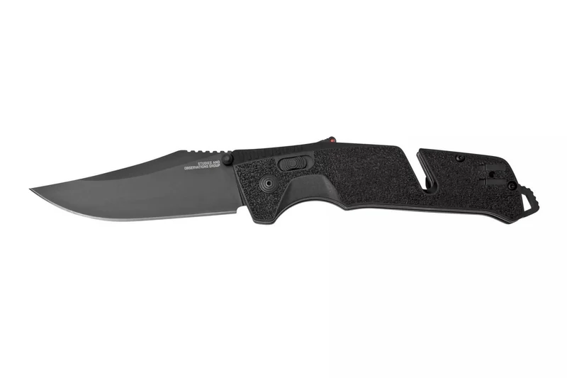 Couteau pliant SOG Trident AT SGTRIDBK manche en nylon/fibres de verre 13,5cm noir