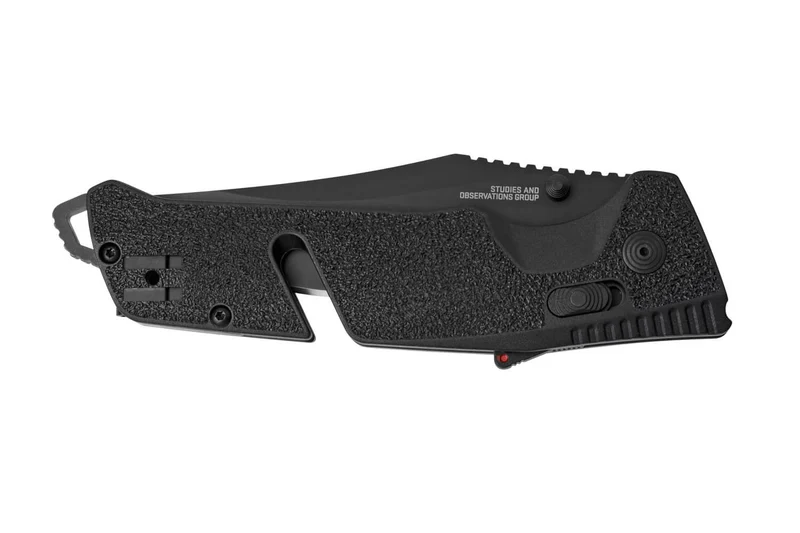 Couteau pliant SOG Trident AT SGTRIDBK manche en nylon/fibres de verre 13,5cm noir