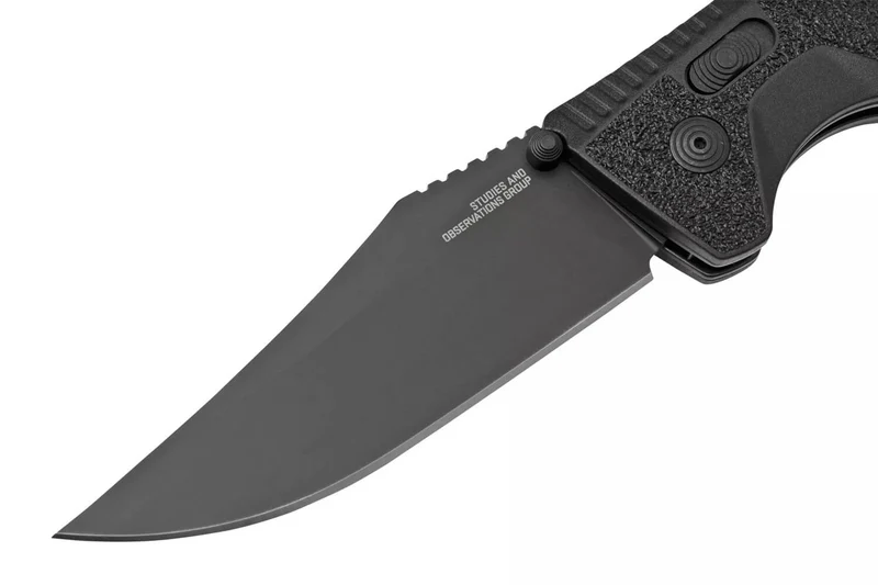 Couteau pliant SOG Trident AT SGTRIDBK manche en nylon/fibres de verre 13,5cm noir