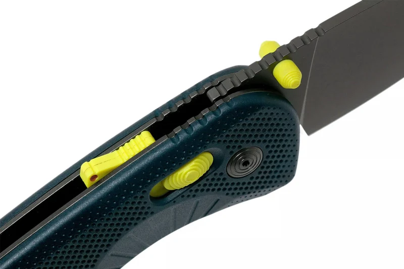 Couteau pliant SOG Aegis AT SGAEINAC manche en nylon/fibres de verre bleu 12,7cm