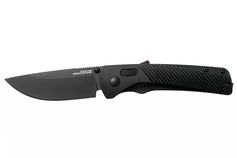 Couteau pliant SOG Flash At Blackout SGFLASHBK manche en nylon/fibres de verre noir 11,6cm