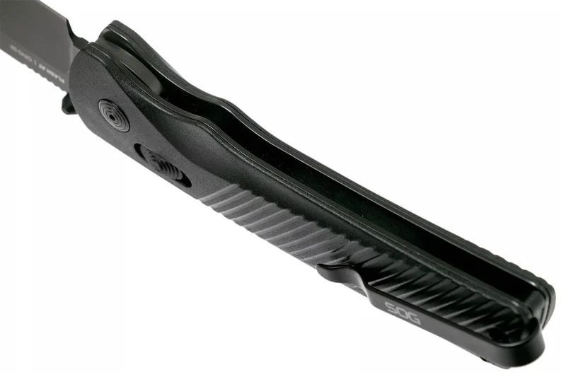 Couteau pliant SOG Flash At Blackout SGFLASHBK manche en nylon/fibres de verre noir 11,6cm