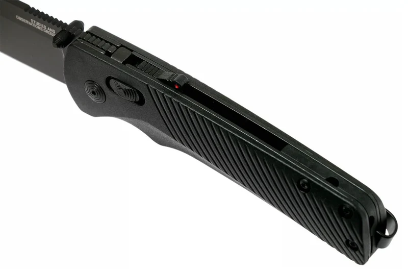 Couteau pliant SOG Flash At Blackout SGFLASHBK manche en nylon/fibres de verre noir 11,6cm