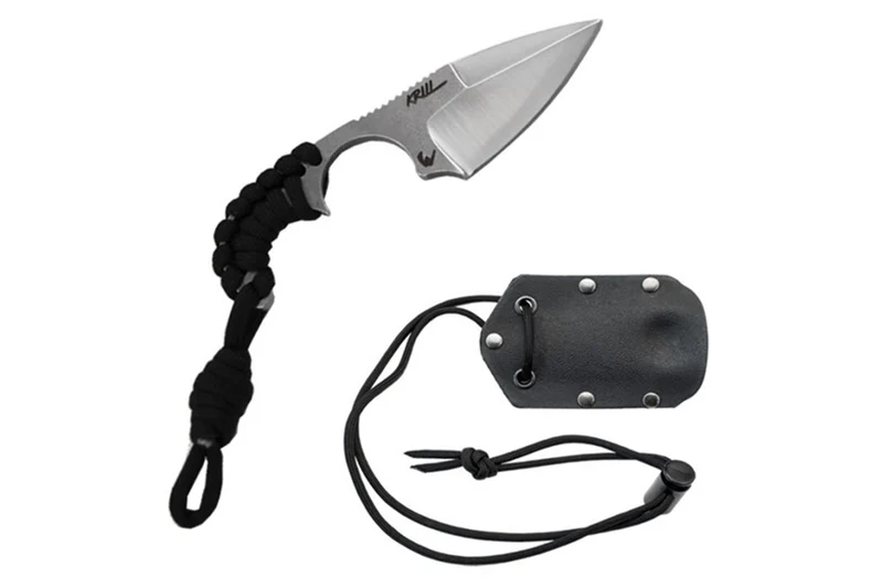 Couteau EDC Wildsteer Krill KR0113 lame 5cm manche paracorde + étui Kydex