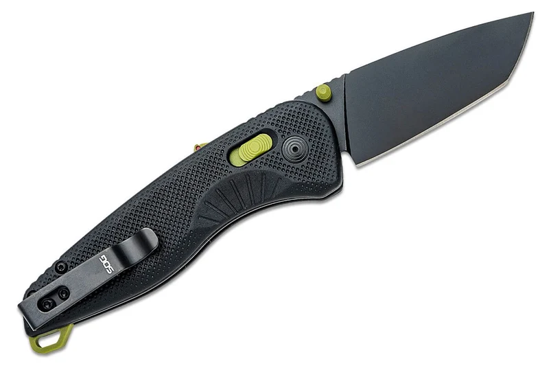 Couteau pliant SOG Aegis AT SGAEGISATTANTOBKMO manche en nylon/fibres de verre noir 12,7cm