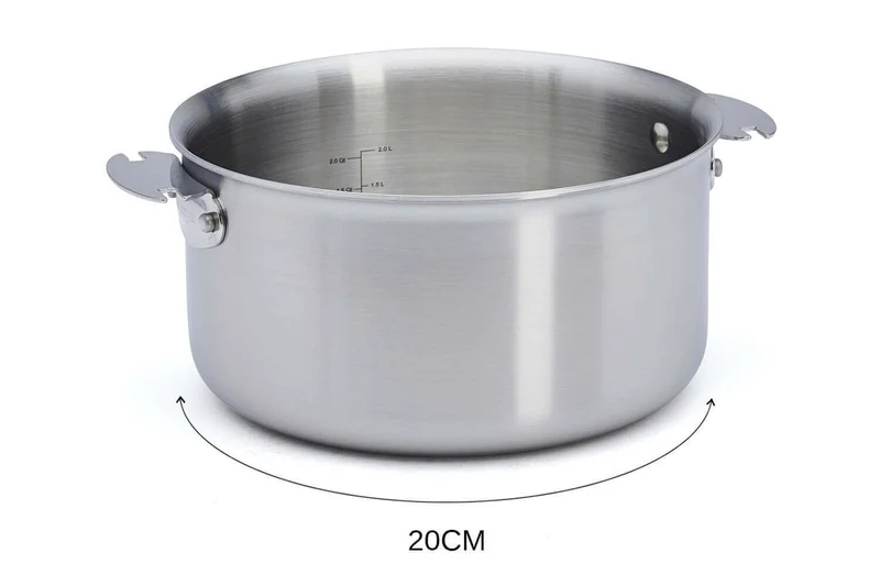 Casserole De Buyer Alchimy Loqy amovible en inox 18/10 multicouches