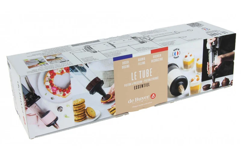 Coffret piston à pression De Buyer Le Tube Essentiel avec 2 douilles