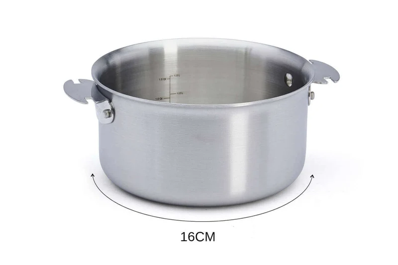 Set de 2 casseroles De Buyer Alchimy Loqy en inox avec poignée amovible