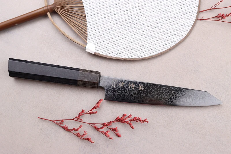 Couteau universel kiritsuke japonais Kanetsugu Zuiun Kiwami revêtement DLC 15cm