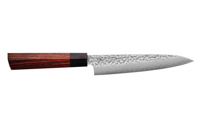 Coffret de 3 couteaux japonais Kanetsugu Heptagon Uto universel, chef et pain
