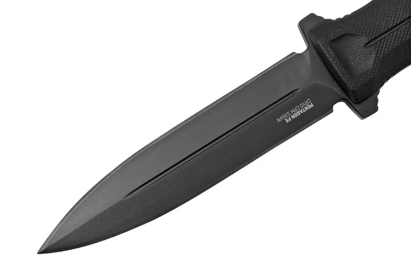 Couteau SOG Pentagon FX Covert SGPENTFXCOVBK lame 7,6cm manche en G10 noir avec étui