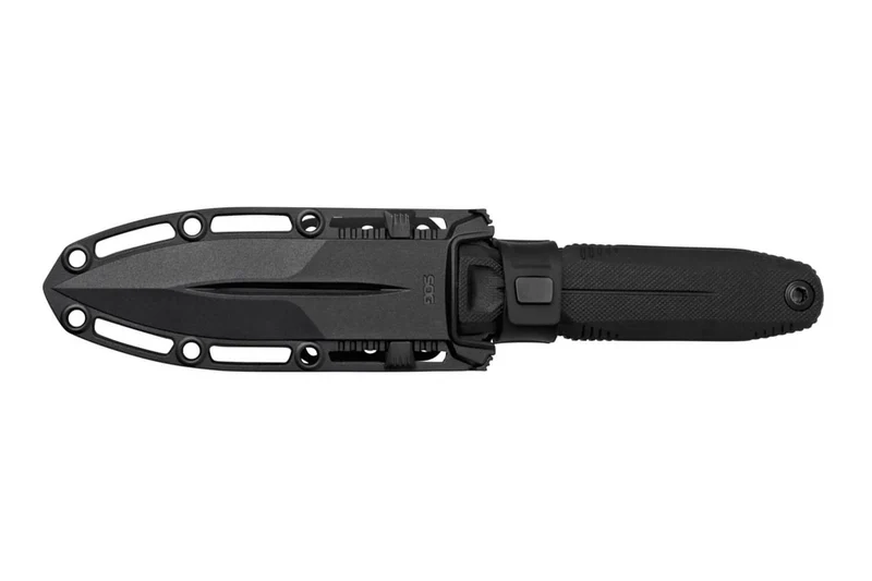 Couteau SOG Pentagon FX Covert SGPENTFXCOVBK lame 7,6cm manche en G10 noir avec étui