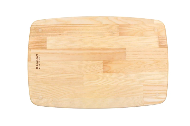 Planche à découper faite main Legnoart Dorsoduro en frêne naturel avec surface inclinée