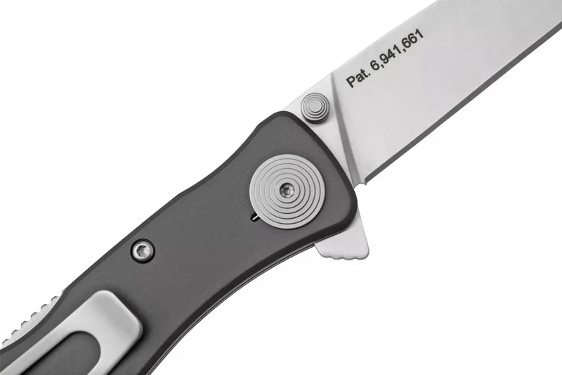 Couteau pliant SOG Twitch II SGTWI8 manche en aluminium gris 9cm avec clip de poche
