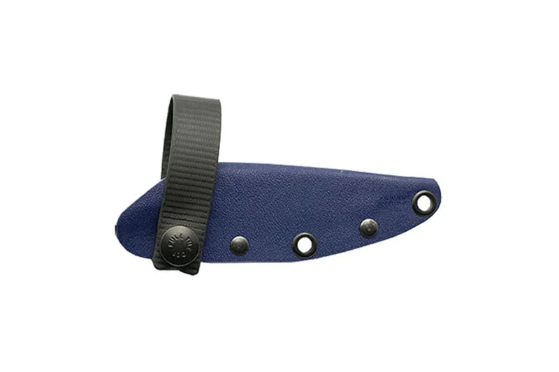 Couteau Wildsteer Troll TRO3108 lame noire 8,5cm manche tactiprène bleu + étui en Kydex