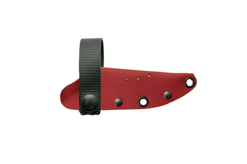 Couteau Wildsteer Troll TRO3104 lame noire 8,5cm manche tactiprène rouge + étui en Kydex