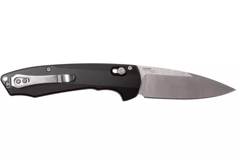 Couteau pliant Benchmade Arcane 490 manche aluminium noir 11cm