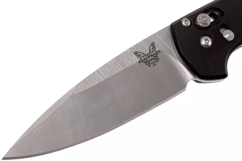 Couteau pliant Benchmade Arcane 490 manche aluminium noir 11cm
