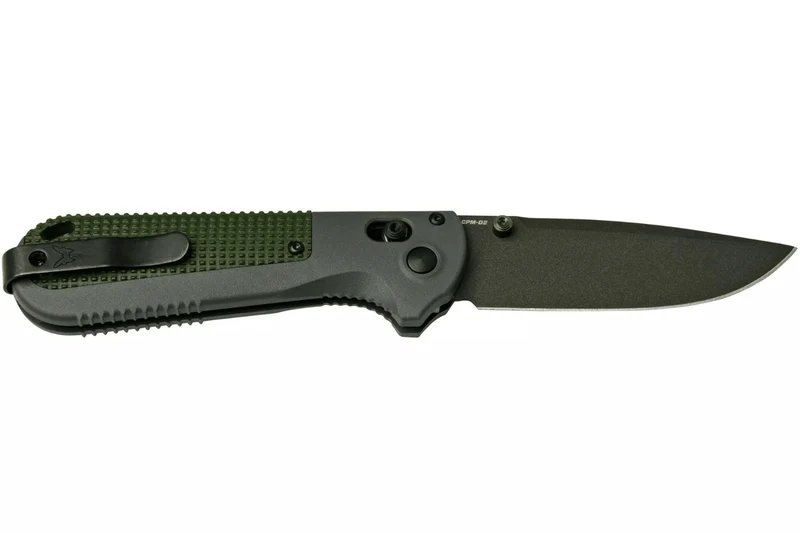 Couteau pliant Benchmade Redoubt 430BK manche Grivory gris/vert 12cm