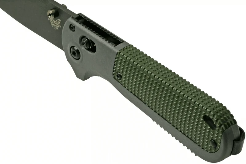 Couteau pliant Benchmade Redoubt 430BK manche Grivory gris/vert 12cm