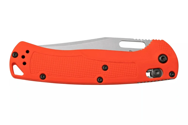 Couteau pliant Benchmade Taggedout 15535 manche en Grivory orange 11,8cm