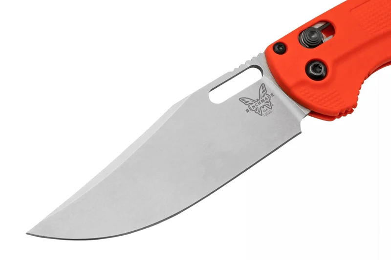 Couteau pliant Benchmade Taggedout 15535 manche en Grivory orange 11,8cm