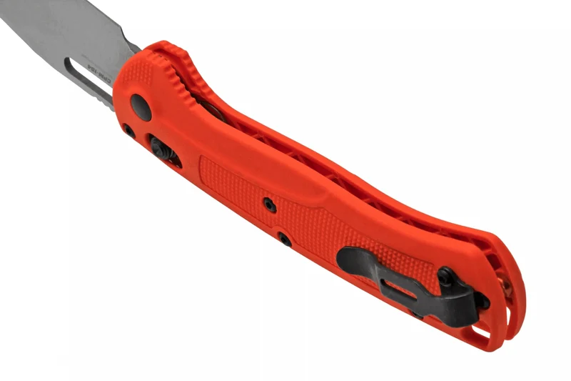 Couteau pliant Benchmade Taggedout 15535 manche en Grivory orange 11,8cm