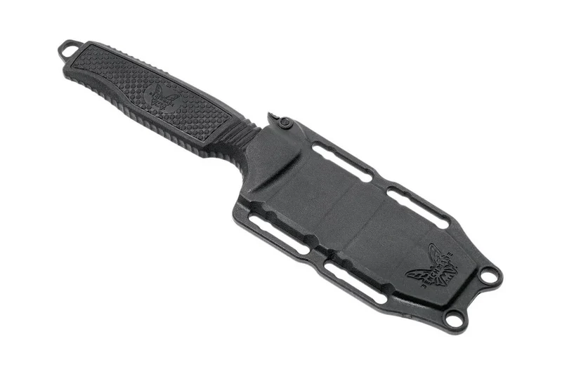 Couteau Benchmade H20 Fixed 112SBK-BLK lame 8,9cm manche caoutchouc avec étui en kydex