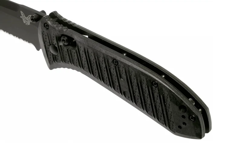 Couteau pliant Benchmade Presidio II 570SBK-1 lame noire semi-dentée 9,5cm avec clip de poche