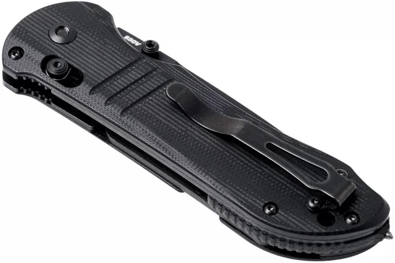 Couteau pliant Benchmade Tactical Triage 917SBK manche en G10 noir 12,4cm avec coupe ceinture