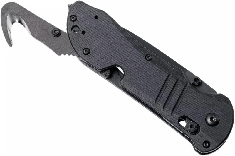 Couteau pliant Benchmade Tactical Triage 917SBK manche en G10 noir 12,4cm avec coupe ceinture