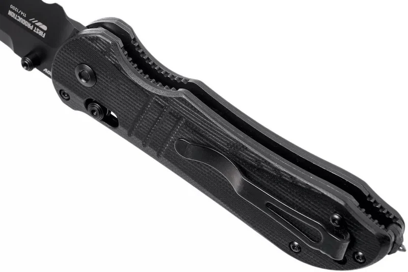 Couteau pliant Benchmade Tactical Triage 917SBK manche en G10 noir 12,4cm avec coupe ceinture