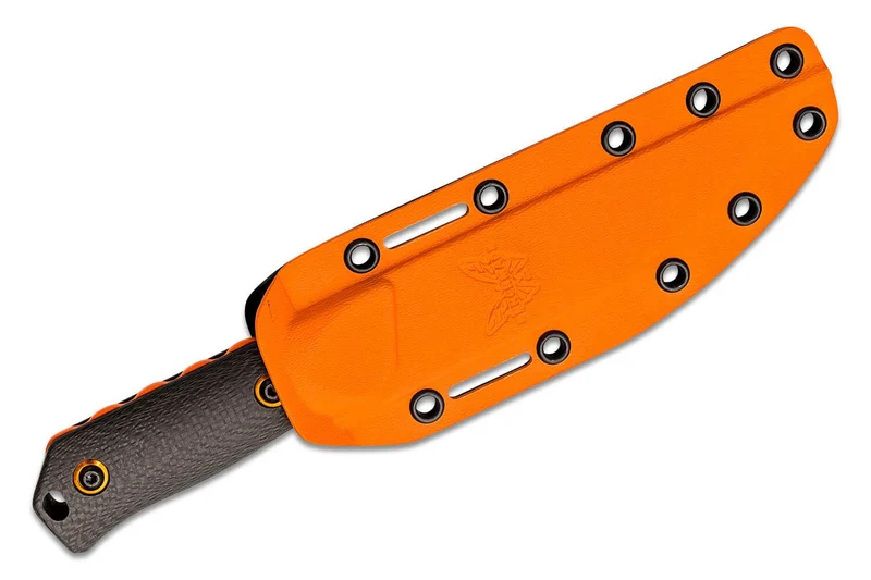 Couteau Benchmade Raghorn 15600OR lame 11,8cm manche fibre de carbone + étui boltaron
