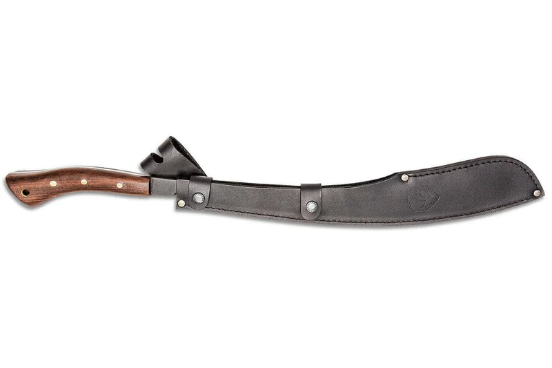 Machette Condor Parang 60940 lame noire 44,5cm manche en noyer avec étui en cuir