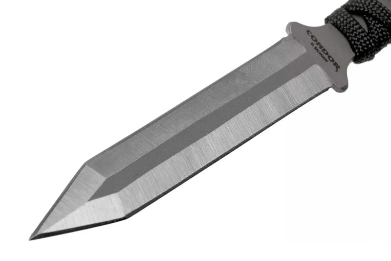 Couteau de cou Condor Neck Gladius 61729 lame 8cm manche paracorde avec étui en kydex