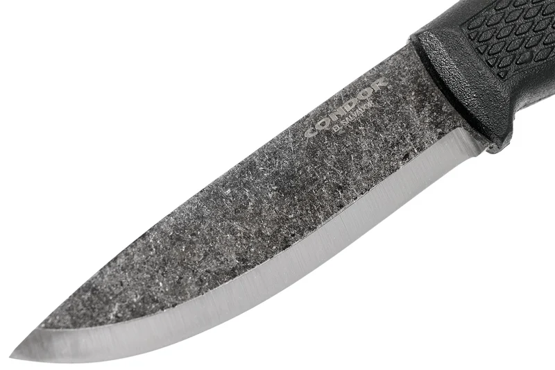 Couteau Condor Terrasaur Désert 63847 lame 10,5cm manche polypropylène noir + étui